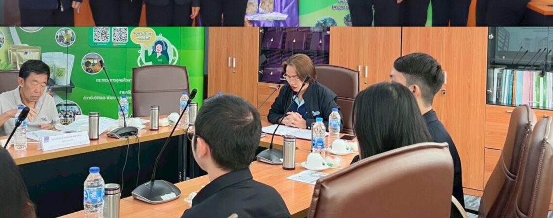 คลินิกเทคโนโลยี มทร.พระนคร ประชุมติดตามความก้าวหน้าการดำเนินโครงการ ภายใต้กิจกรรมส่งเสริมการนำวิทยาศาสตร์ เทคโนโลยีและนวัตกรรม เพื่อเพิ่มศักยภาพการผลิตและเศรษฐกิจชุมชน ประจำปีงบประมาณ พ.ศ. 2568